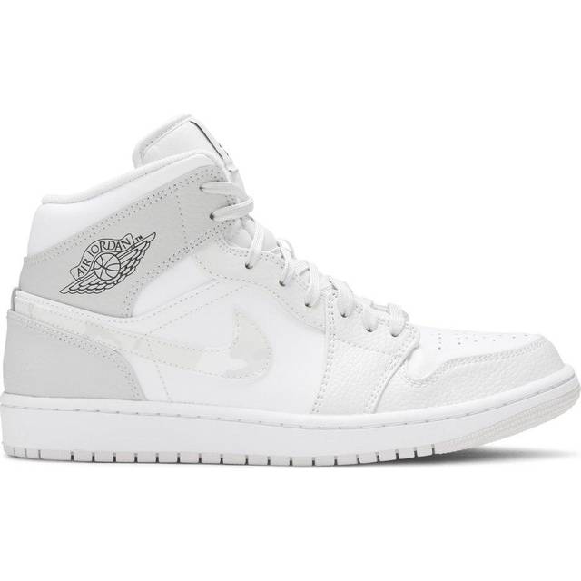 Nike Air Jordan 1 Mid M - White/Photon Dust/Grey Fog • Price »