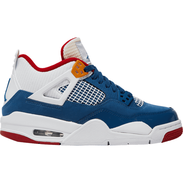 Jordan 4's hotsell blue and white