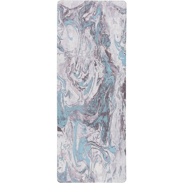 World Rug Gallery Contemporary Abstract Anti-Fatigue Standing Mat - Gray 18x47