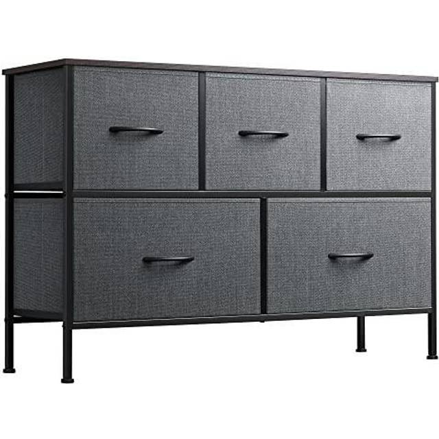 WLIVE Dresser for Bedroom with 5 Drawers, Wide Chest of Drawers