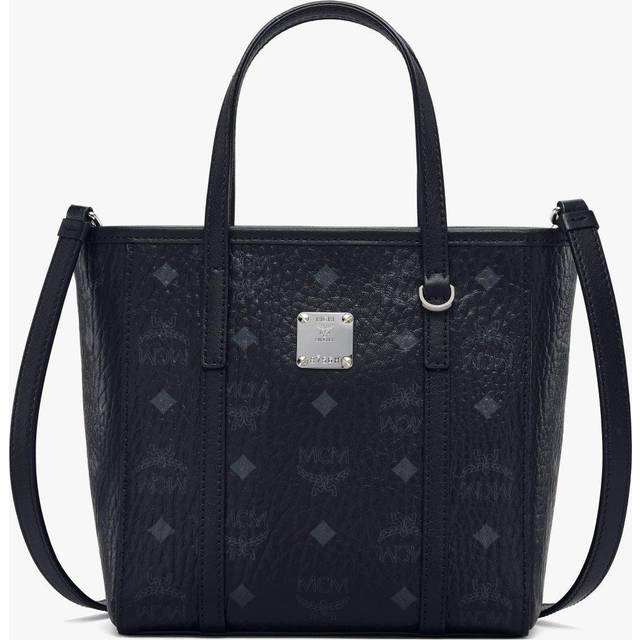 MCM Aren Top-Zip Shopper in Visetos - Black • Price »