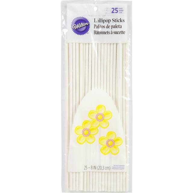 Wilton 8 inch Lollipop Sticks 25 Count