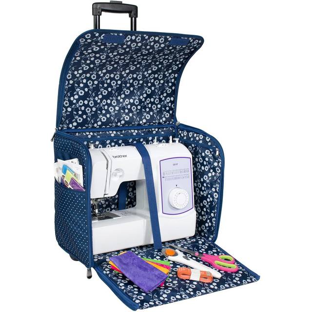 Everything Mary Rolling Sewing Machine Tote Blue Dot • Price »