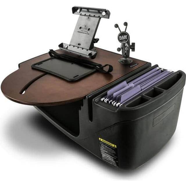 AutoExec Roadmaster Car Desk with X-Grip Phone Mount - Black