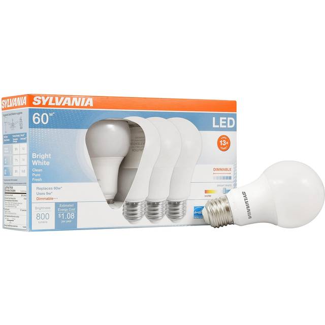 Sylvania 78038 LED9A19DIMO835URP4 A19 A Line Pear LED Light Bulb • Price