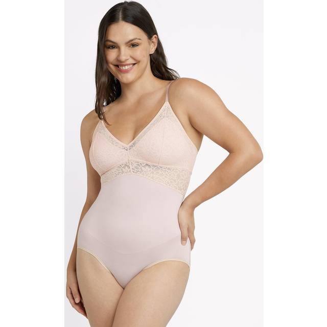 Maidenform Tame Your Tummy Shaping Lace Bodysuit Sandshell Women's