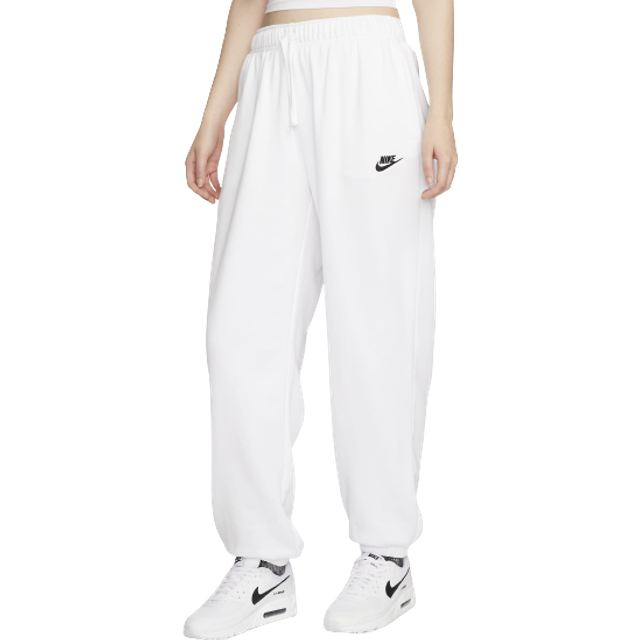 Nike Womens NSW Club Fleece MR Pants - White/Black