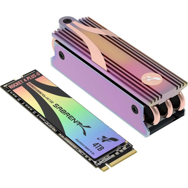 Sabrent Gaming SSD Rocket 4 Plus-G with Heatsink 4TB PCIe Gen 4