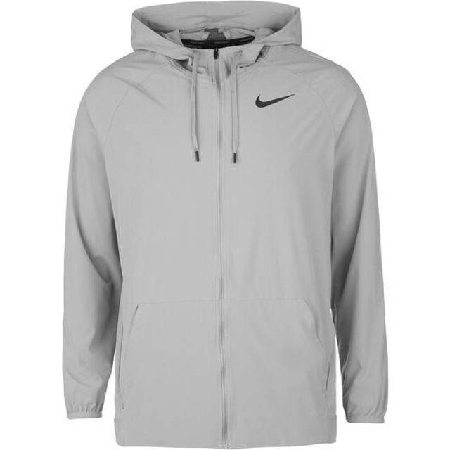 Nike Pro Dri-FIT Flex Vent Max Full-Zip Hooded Training Jacket Men -  Particle Grey/Iron Grey/Sort