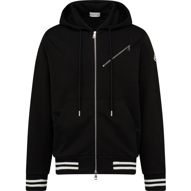 Moncler grey zip discount hoodie