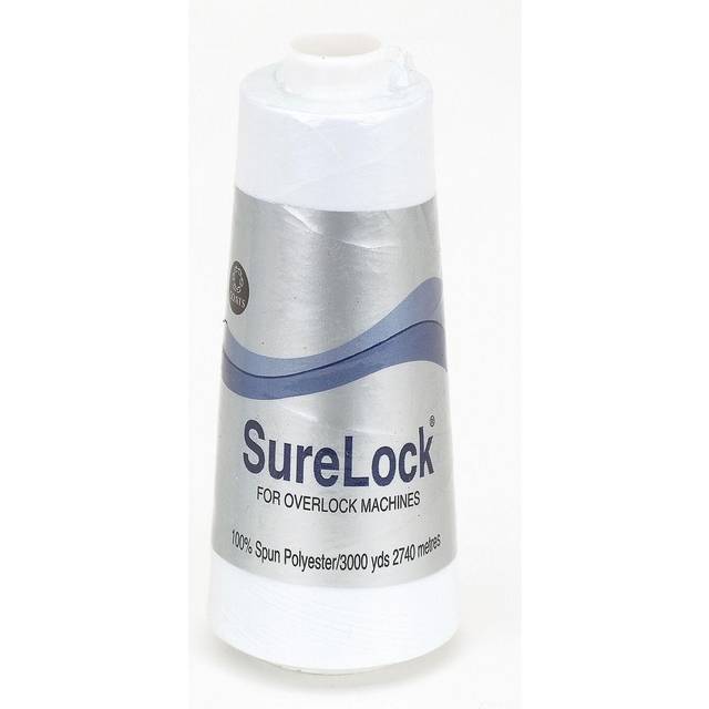 Coats Thread & Zippers Surelock Overlock Thread, 3000-Yard, White