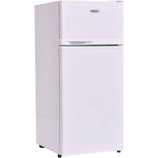 3.4 cu. ft. Compact Mini Fridges Refrigerator with Door in White with  Freezer