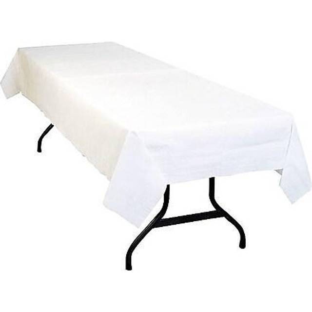 Table Set Poly Tissue Table Cover, 54 x 108, White, 6/Pack • Price »