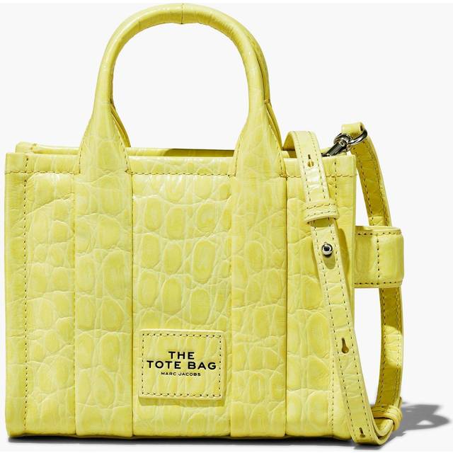 Marc Jacobs Women's The Croc-Embossed Mini Tote Bag Tender Yellow
