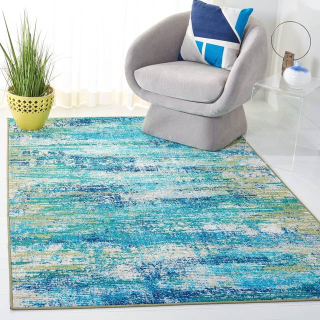 Safavieh Sequoia Collection Green Blue 84x