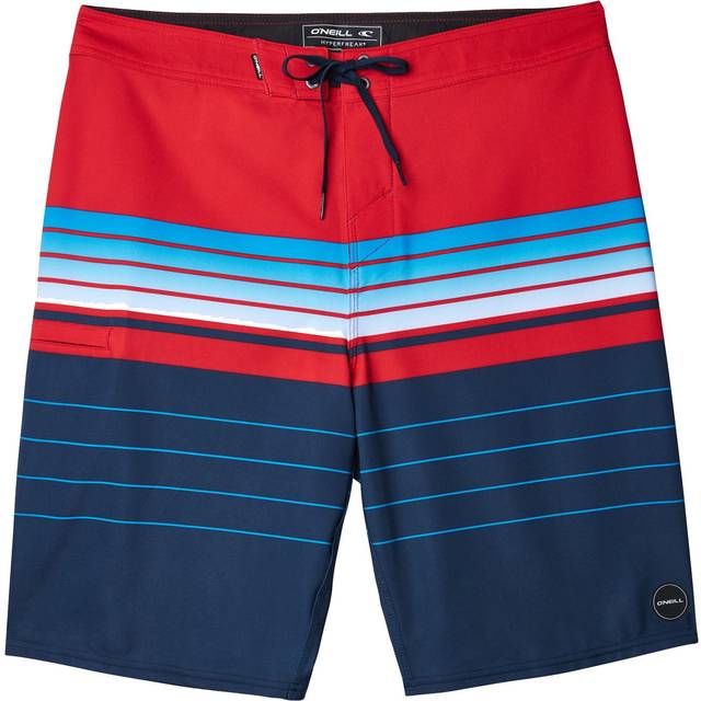 O'Neill Boys' Hyperfreak Heist Boardshorts Red/White/Blue • Price