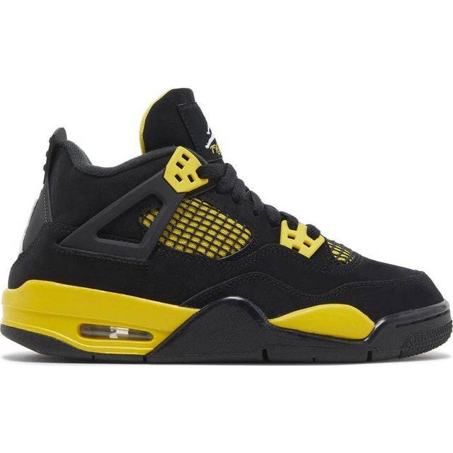 Nike Air Jordan 4 Retro GS - Black/Tour Yellow/White • Price »