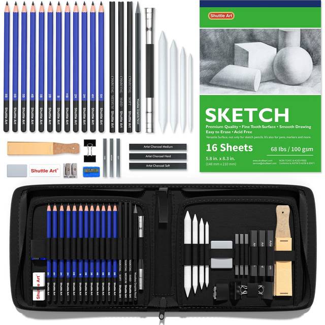 Castle Arts 40 Piece Drawing and Sketching Graphite Pencil Art Set
