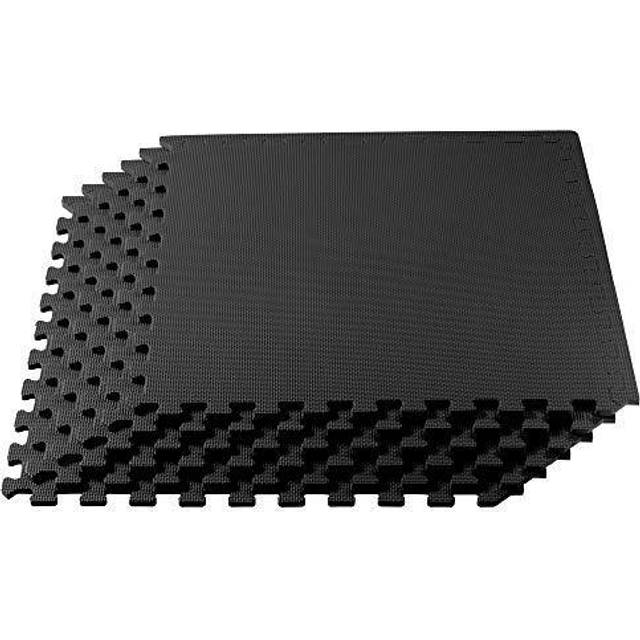 We Sell Mats 24 L x 24 W x 0.375 Foam Tile Foam in Black, Size