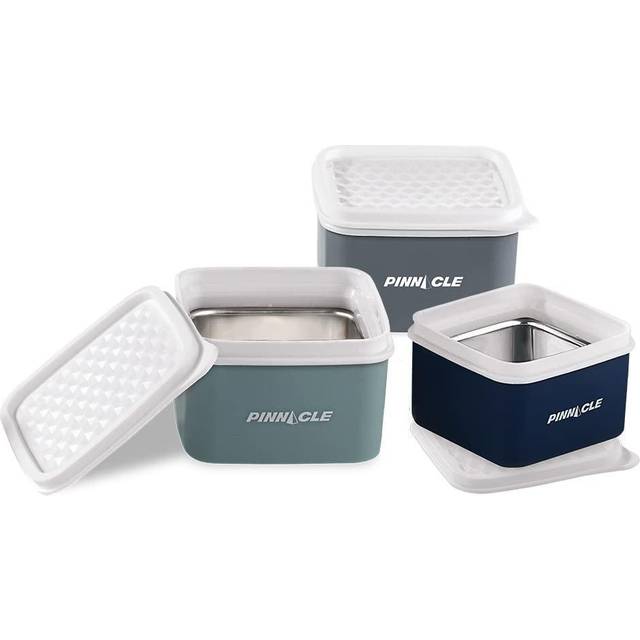 Pinnacle Thermoware Thermal Lunch Box Set Lunch Containers for Adults &  Kids, Blue