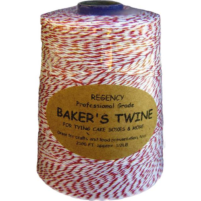 Regency Bakers Twine Cone, 8 Oz, Red/White, 1 Ct