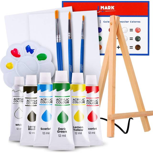 Art canvas paint set supplies 14-piece mini canvas acrylic painting kit wit  • Price »