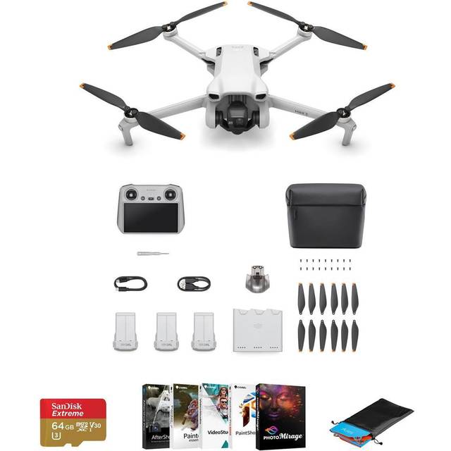 DJI Mini 3 Drone Fly More Combo with RC Remote Controller with