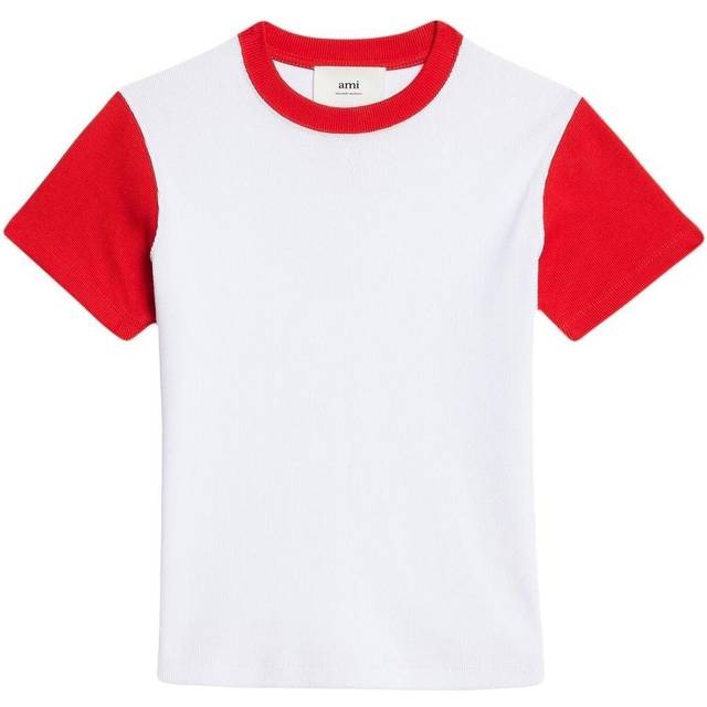 Ami Paris Bicolor ADC T shirt White Red Price