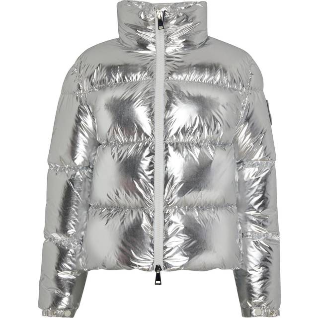 Moncler Metallic Puffer Jacket - Silver