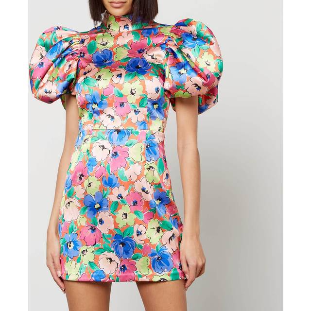 ROTATE Birger Christensen Dusk floral minidress multicoloured • Price »