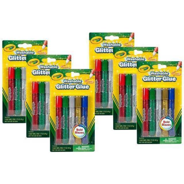 Glitter Glue Gel Pens for Kids, Bulk Set, 12 Rainbow Swirl Colors