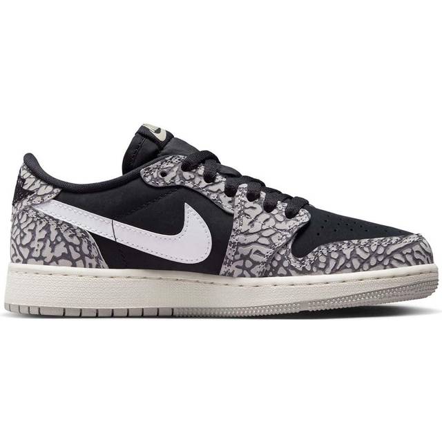 Nike Air Jordan 1 Low OG - Black/Tech Grey/White/Muslin • Price »