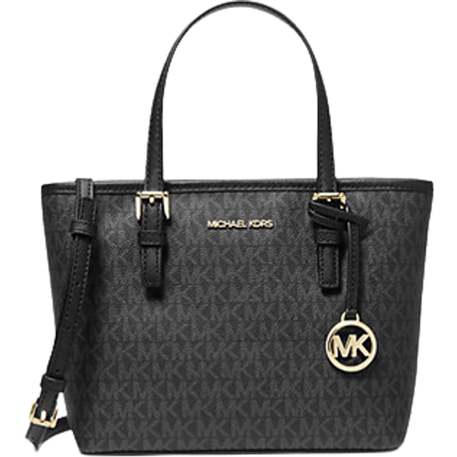 Buy Michael Kors Jet Set Charm Small Pebbled Leather Crossbody Bag | Black  Color Women | AJIO LUXE