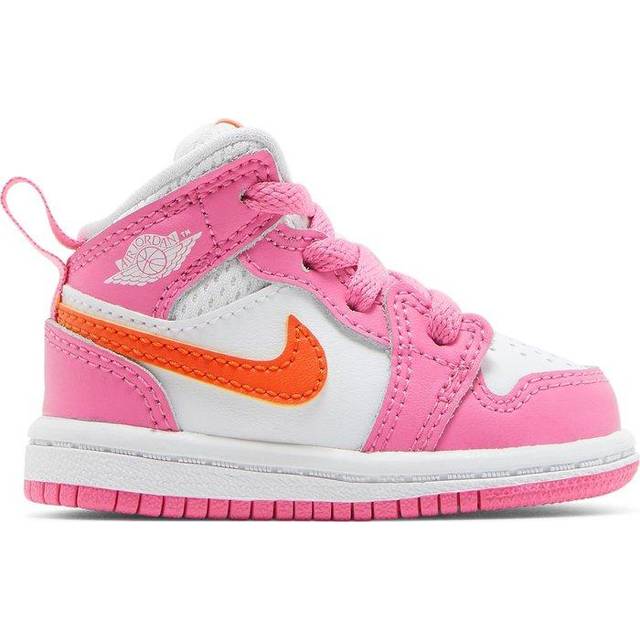 Nike Air Jordan 1 Mid TD - Pinksicle/White/Safety Orange • Price »