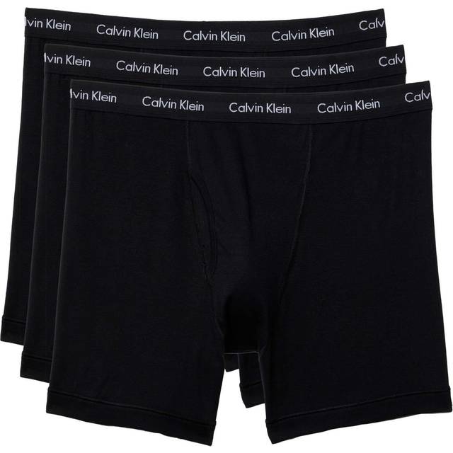 Calvin Klein Men\'s Big Cotton Brief Tall Price 3-Pack Black • Classic » Boxer