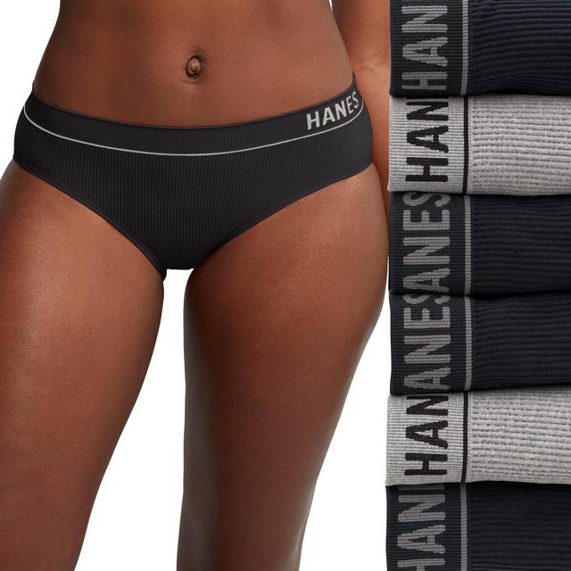 Comfortable and Classic: Hanes Originals Women's Underwear Ribbed Bikini 3  Pack
