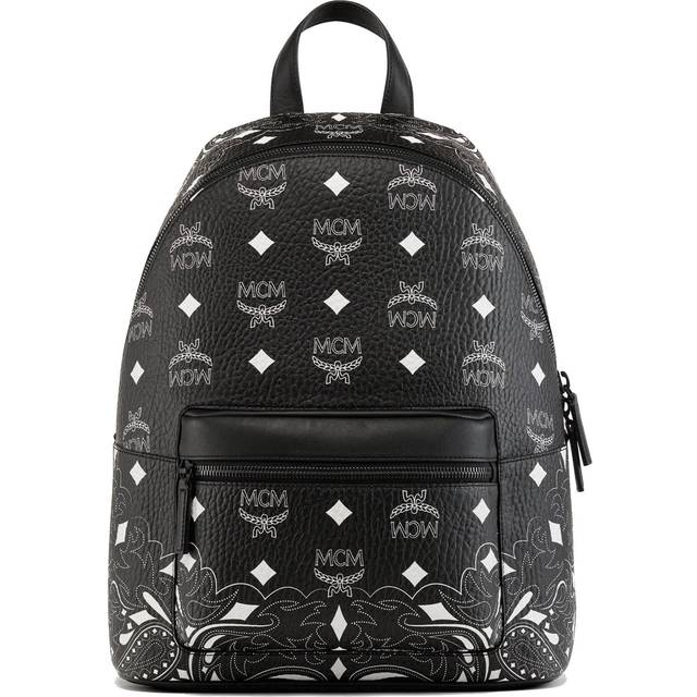 MCM Bandana Visetos Medium Stark Backpack Black Price