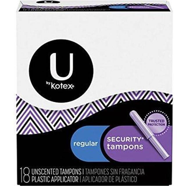 U by Kotex Security Tampons Regular Unscented 18 • Price