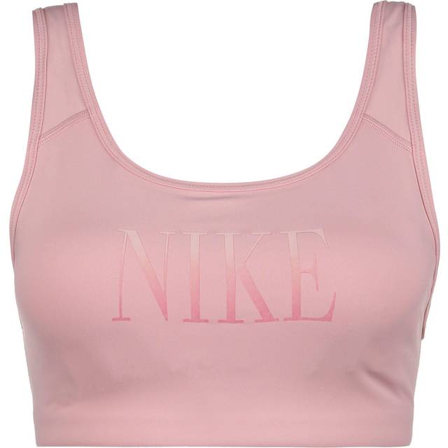 Nike Women's Swoosh Logo Scoop-Back Medium-Support Sports Bra Size S 