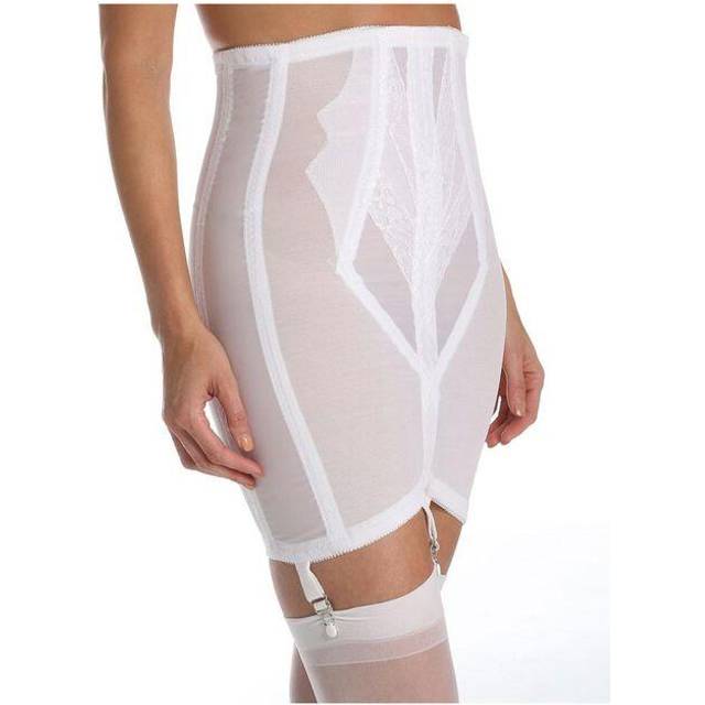 Rago Women's Lacette Extra Firm Shaping Girdle With Garters in