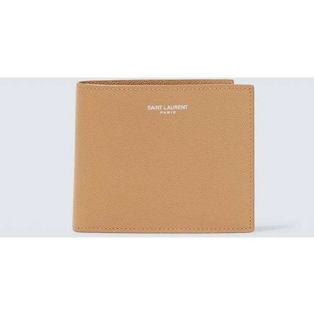 East West Leather Wallet in Brown - Saint Laurent