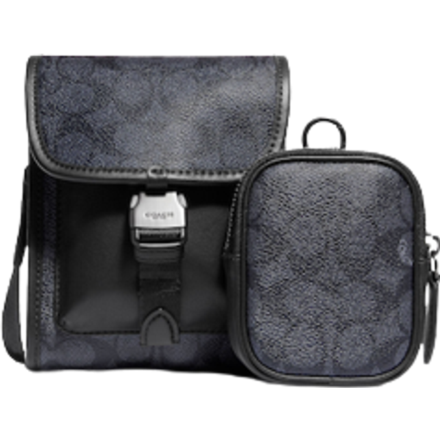 Coach Charter leather messenger bag - Grey