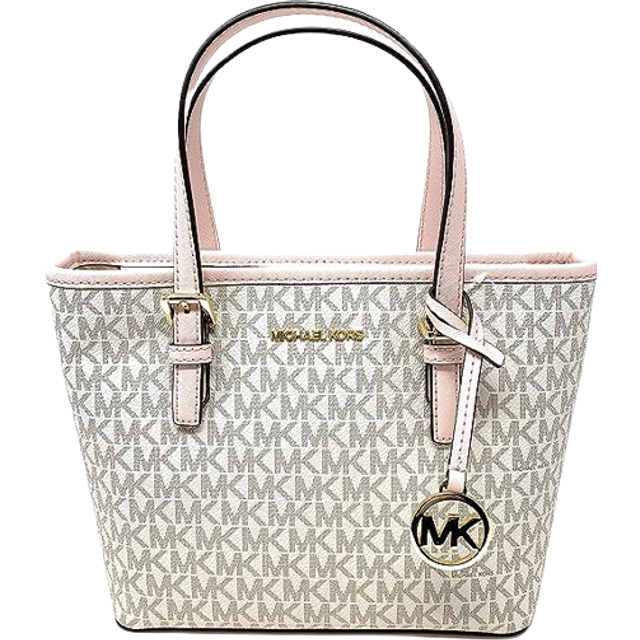 Michael kors women's jet set travel small logo tote on sale bag