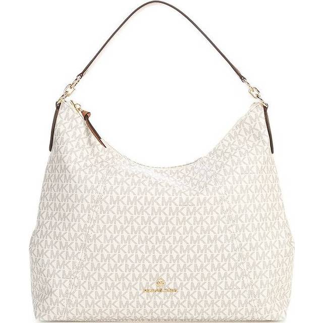 Michael Kors Sienna Large Logo Shoulder Bag - Vanilla/Acorn • Price »