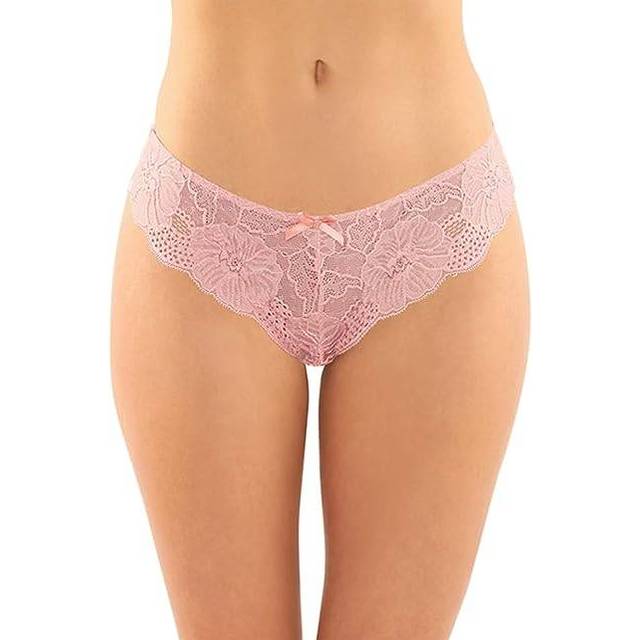 Coquette Plus Size Crotchless Panty Fuchsia at Online