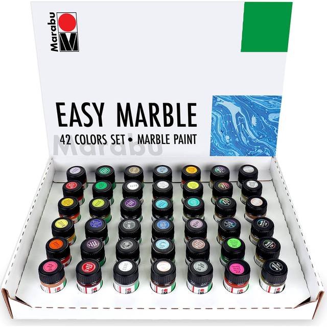 Marabu Easy Paint Marbling Paint Kit for Hydro Dipping 42 Colors