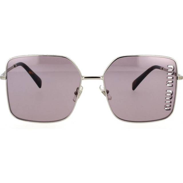 Miu Miu Mirrored Acetate Oval Sunglasses in Pink | Lyst