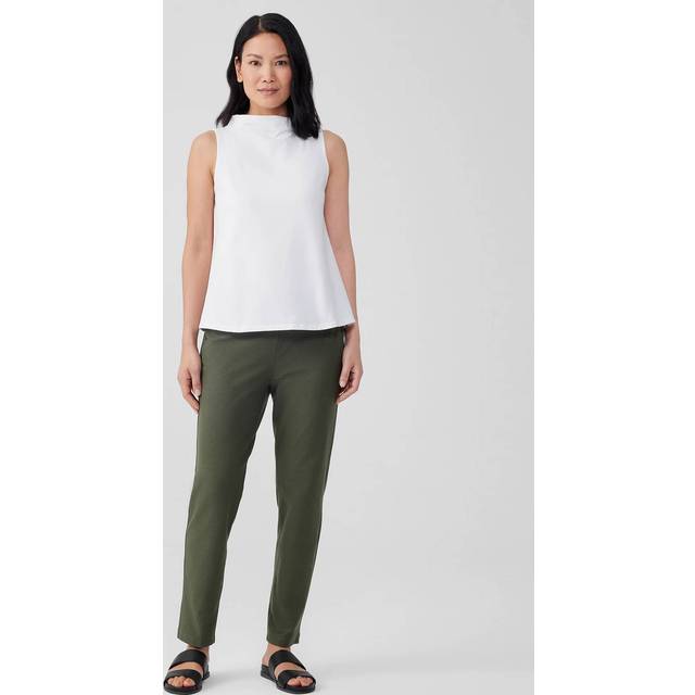 Eileen Fisher Washable Stretch Crepe Pant Seaweed • Price »