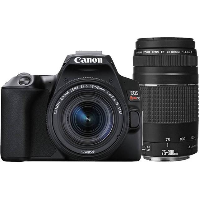Canon EOS Rebel SL3 + EF-S 18-55mm F4-5.6 IS STM + EF 75-300mm F4