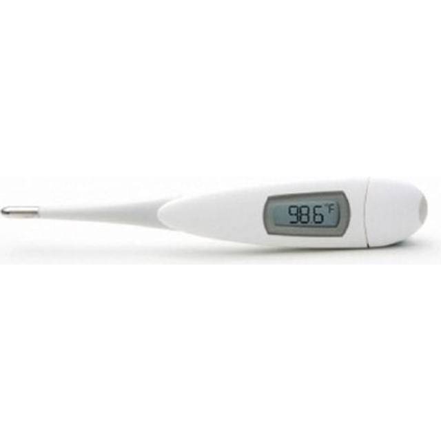 ADC Fast Read Digital Thermometer, Flexible Tip and Large Quick Read LCD  Display with Color-coded Backlighting , White - 418N